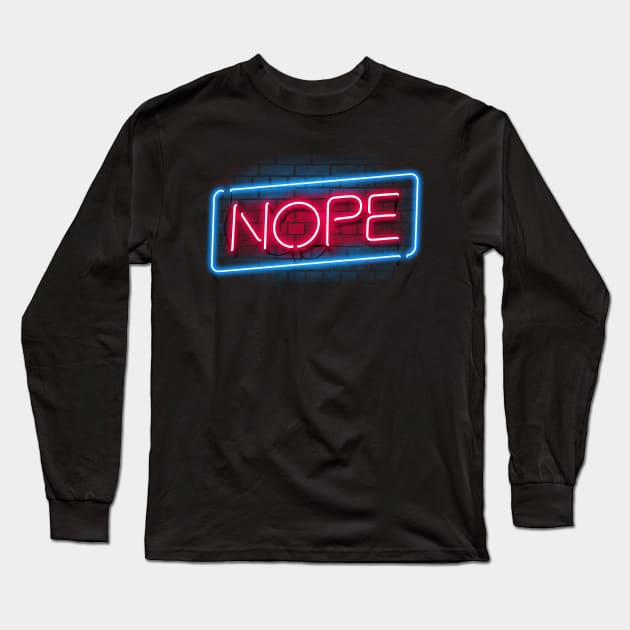 Nope Long Sleeve T-Shirt by vo_maria